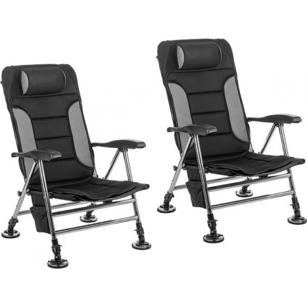 Комплект кресел складных Coyote HYK001 (2шт, черный/серый)