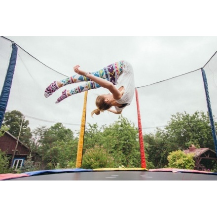 Батут Sundays Acrobat-D490 (с сеткой, разноцветный) Батут Sundays Acrobat-D490 (с сеткой, разноцветный)