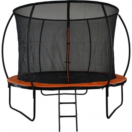 Батут GoUP Luxury 10FT (с сеткой и лестницей, оранжевый)