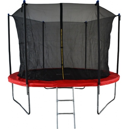 Батут GoUP Elite 10FT (с сеткой и лестницей, красный)
