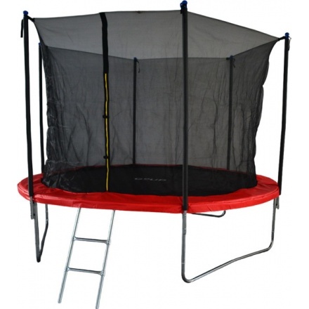 Батут GoUP Elite 10FT (с сеткой и лестницей, красный) Батут GoUP Elite 10FT (с сеткой и лестницей, красный)