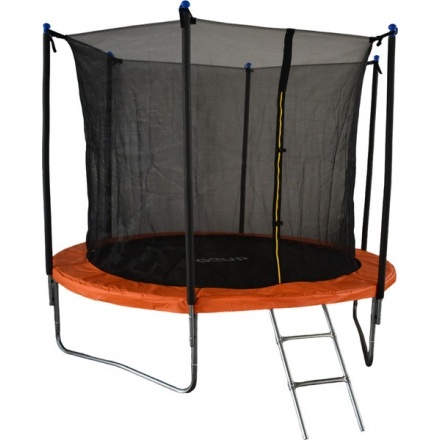 Батут GoUP Elite 8FT (с сеткой и лестницей, оранжевый) Батут GoUP Elite 8FT (с сеткой и лестницей, оранжевый)