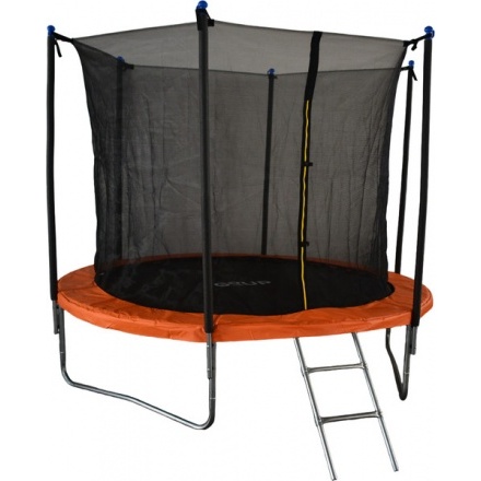 Батут GoUP Elite 8FT (с сеткой и лестницей, оранжевый) Батут GoUP Elite 8FT (с сеткой и лестницей, оранжевый)