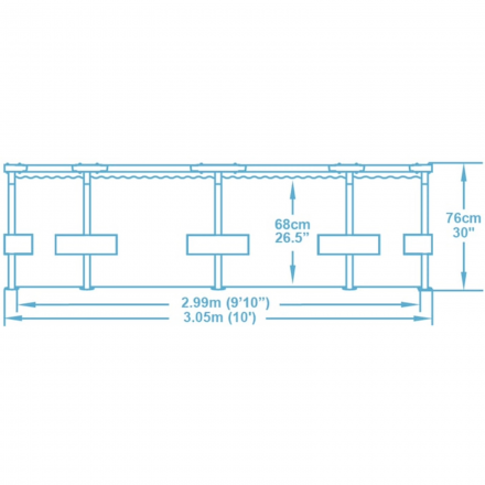 Бассейн Bestway Steel Pro Max 56408 (305х76) Бассейн Bestway Steel Pro Max 56408 (305х76)