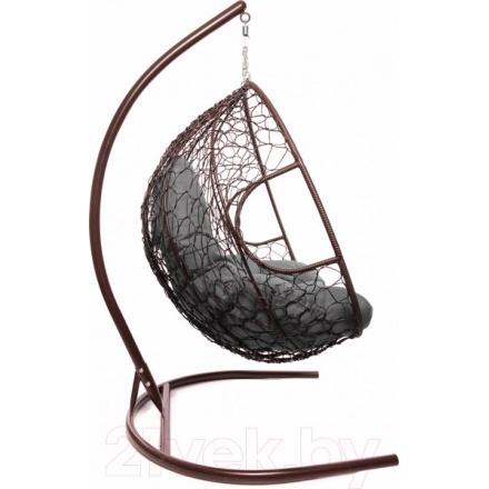 Кресло подвесное M-Group Для двоих / 11450209 (коричневый ротанг/серая подушка) Кресло подвесное M-Group Для двоих / 11450209 (коричневый ротанг/серая подушка)