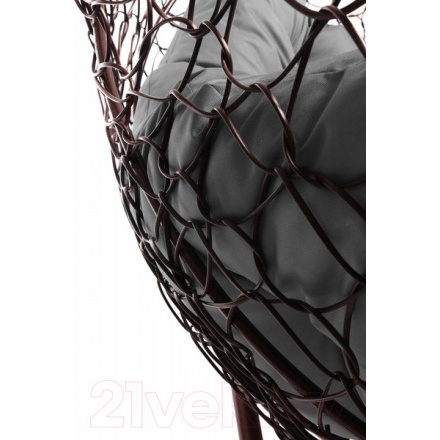 Кресло подвесное M-Group Для двоих / 11450209 (коричневый ротанг/серая подушка) Кресло подвесное M-Group Для двоих / 11450209 (коричневый ротанг/серая подушка)