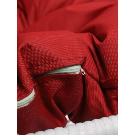 Кресло подвесное M-Group Для двоих / 11450106 (белый ротанг/красная подушка) Кресло подвесное M-Group Для двоих / 11450106 (белый ротанг/красная подушка)