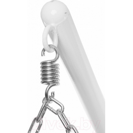 Кресло подвесное M-Group Для двоих / 11450105 (белый ротанг/коричневая подушка) Кресло подвесное M-Group Для двоих / 11450105 (белый ротанг/коричневая подушка)