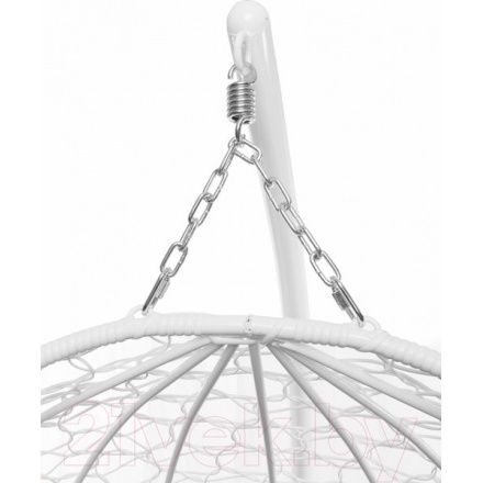 Кресло подвесное M-Group Для двоих / 11450106 (белый ротанг/красная подушка) Кресло подвесное M-Group Для двоих / 11450106 (белый ротанг/красная подушка)