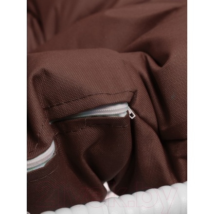 Кресло подвесное M-Group Для двоих / 11450105 (белый ротанг/коричневая подушка) Кресло подвесное M-Group Для двоих / 11450105 (белый ротанг/коричневая подушка)