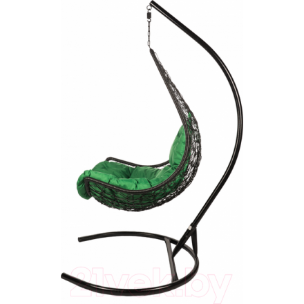 Кресло подвесное BiGarden Wind Black (подушка зеленая) Кресло подвесное BiGarden Wind Black (подушка зеленая)