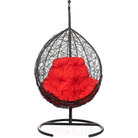 Кресло подвесное BiGarden Tropica Black (красная подушка) Кресло подвесное BiGarden Tropica Black (красная подушка)