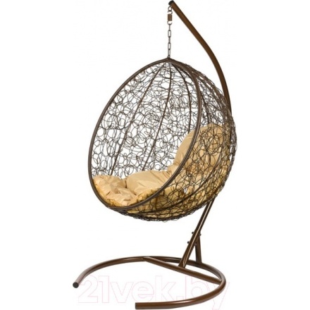 Кресло подвесное BiGarden Kokos Brown (бежевая подушка)