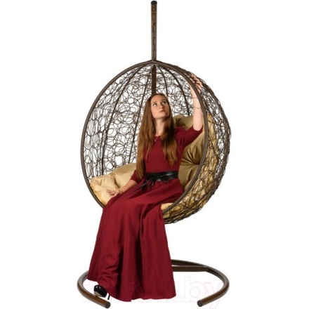 Кресло подвесное BiGarden Kokos Brown (бежевая подушка) Кресло подвесное BiGarden Kokos Brown (бежевая подушка)