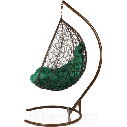 Кресло подвесное BiGarden Gemini Brown (зеленая подушка) Кресло подвесное BiGarden Gemini Brown (зеленая подушка)