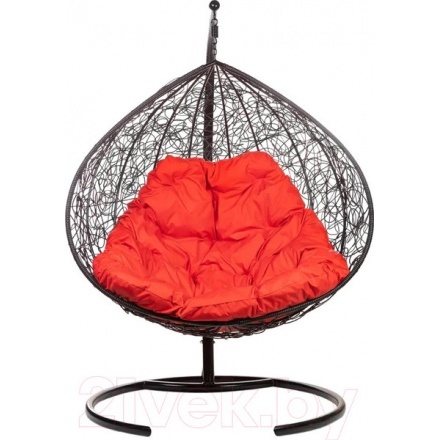Кресло подвесное BiGarden Gemini Black (красная подушка) Кресло подвесное BiGarden Gemini Black (красная подушка)