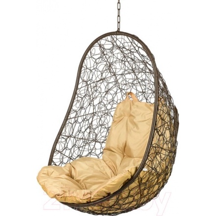 Кресло подвесное BiGarden Easy Brown BS (без стойки, бежевая подушка)