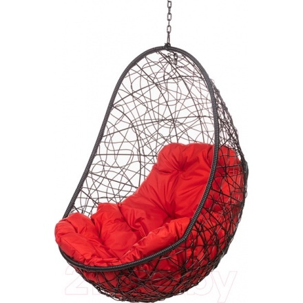 Кресло подвесное BiGarden Easy Black BS (без стойки,подушка красная)