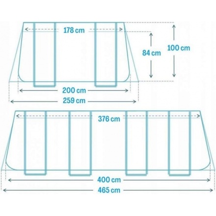 Каркасный бассейн Intex Prism Frame Chevron / 26780 (400х200х100) Каркасный бассейн Intex Prism Frame Chevron / 26780 (400х200х100)