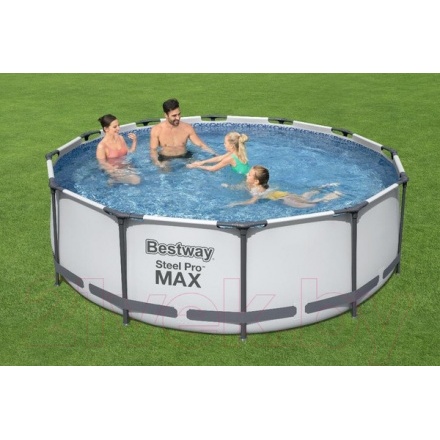 Каркасный бассейн Bestway Steel Pro 56260 (366x100, с фильтр-насосом) Каркасный бассейн Bestway Steel Pro 56260 (366x100, с фильтр-насосом)