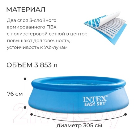 Надувной бассейн Intex Easy Set / 28120NP Надувной бассейн Intex Easy Set / 28120NP