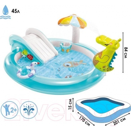 Водный игровой центр Intex Крокодильчик / 57165NP Водный игровой центр Intex Крокодильчик / 57165NP