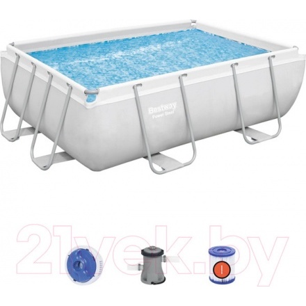 Каркасный бассейн Bestway Power Steel 56629 (282x196x84, с фильтр-насосом) Каркасный бассейн Bestway Power Steel 56629 (282x196x84, с фильтр-насосом)