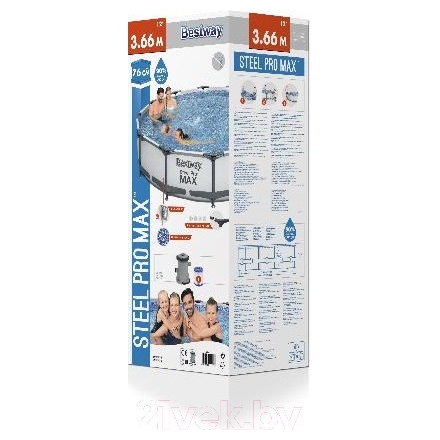Каркасный бассейн Bestway Steel Pro Max 56416 (366x76) Каркасный бассейн Bestway Steel Pro Max 56416 (366x76)