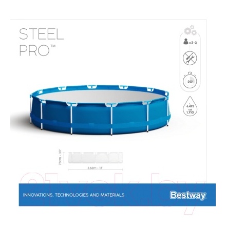 Каркасный бассейн Bestway Steel Pro 56706 Каркасный бассейн Bestway Steel Pro 56706
