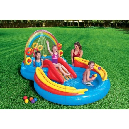 Водный игровой центр Intex Радуга / 57453NP (297x193x135) Водный игровой центр Intex Радуга / 57453NP (297x193x135)