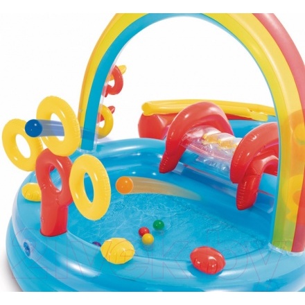 Водный игровой центр Intex Радуга / 57453NP (297x193x135) Водный игровой центр Intex Радуга / 57453NP (297x193x135)