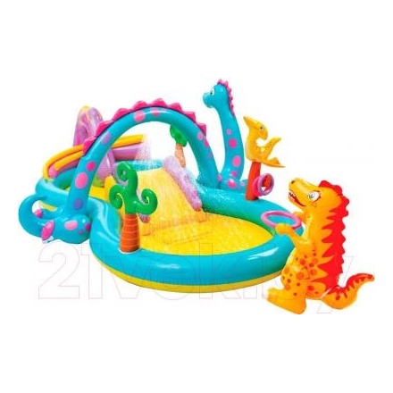 Водный игровой центр Intex Dinoland / 57135 (333x229x112) Водный игровой центр Intex Dinoland / 57135 (333x229x112)