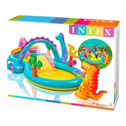 Водный игровой центр Intex Dinoland / 57135 (333x229x112) Водный игровой центр Intex Dinoland / 57135 (333x229x112)