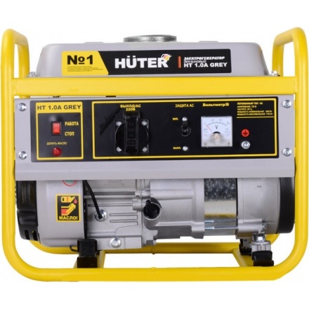 Бензиновый генератор Huter Grey HT 1.0А (64/1/149) Бензиновый генератор Huter Grey HT 1.0А (64/1/149)