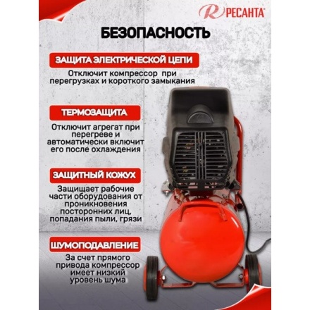 Воздушный компрессор Ресанта КП-24/260М (74/7/3) Воздушный компрессор Ресанта КП-24/260М (74/7/3)