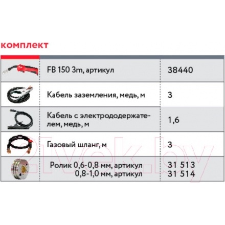 Инвертор сварочный Fubag IRMIG 160 / 31431.1 (с горелкой) Инвертор сварочный Fubag IRMIG 160 / 31431.1 (с горелкой)