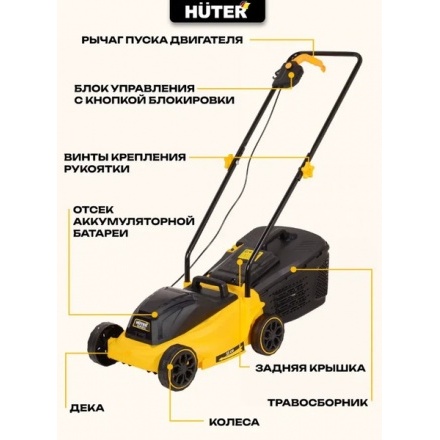 Газонокосилка аккумуляторная Huter CLM-20 Li (70/4/44) Газонокосилка аккумуляторная Huter CLM-20 Li (70/4/44)