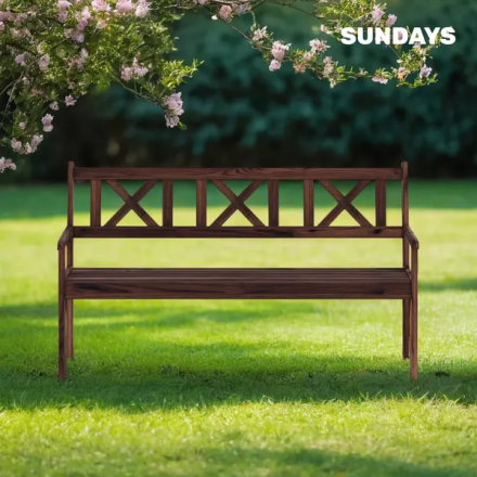 Скамья садовая Sundays Ф-183.03 1590x900x640 (орех) Скамья садовая Sundays Ф-183.03 1590x900x640 (орех)