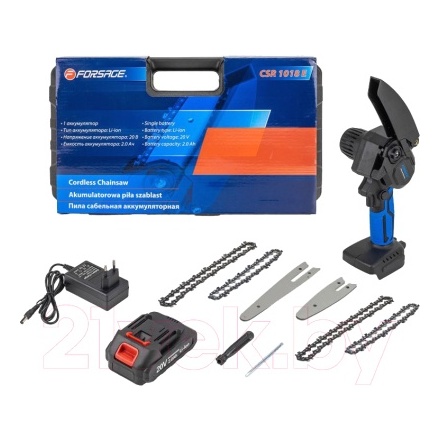 Пила цепная аккумуляторная Forsage F-CSR 1018 E Пила цепная аккумуляторная Forsage F-CSR 1018 E