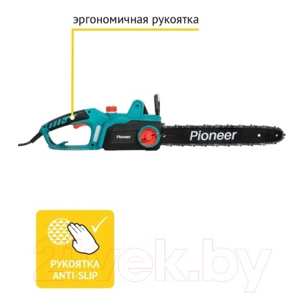 Электропила цепная Pioneer ECS-2200-16HS Электропила цепная Pioneer ECS-2200-16HS