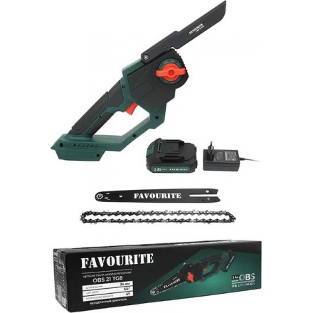 Пила цепная аккумуляторная Favourite OBS 21 TG8 Пила цепная аккумуляторная Favourite OBS 21 TG8
