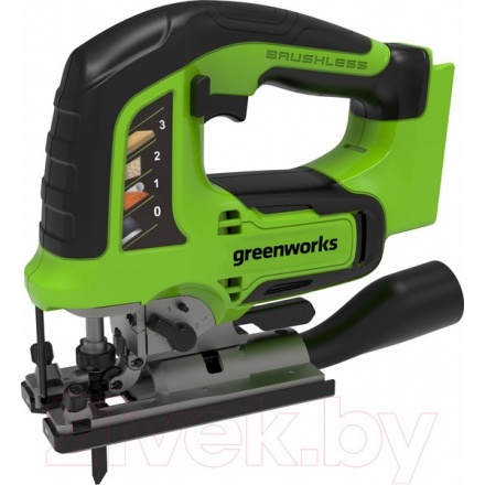 Электролобзик Greenworks GD24JS бесщеточный 24V / 3601407 (без АКБ и ЗУ)