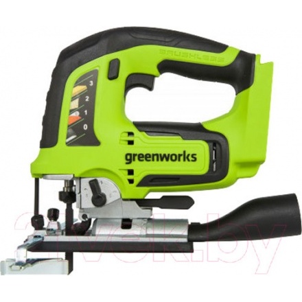 Электролобзик Greenworks GD24JS бесщеточный 24V / 3601407 (без АКБ и ЗУ) Электролобзик Greenworks GD24JS бесщеточный 24V / 3601407 (без АКБ и ЗУ)