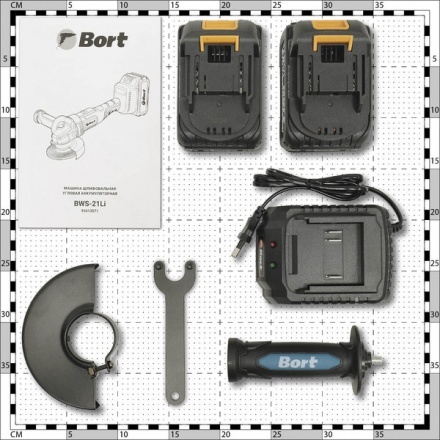 Угловая шлифовальная машина Bort BWS-21LI (93413571) Угловая шлифовальная машина Bort BWS-21LI (93413571)