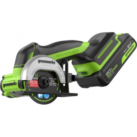 Угловая шлифовальная машина Greenworks GD24UCS / 3402007CUA Угловая шлифовальная машина Greenworks GD24UCS / 3402007CUA