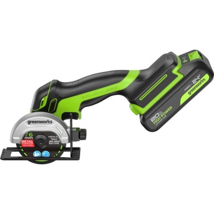 Угловая шлифовальная машина Greenworks GD24UCS / 3402007CUA Угловая шлифовальная машина Greenworks GD24UCS / 3402007CUA