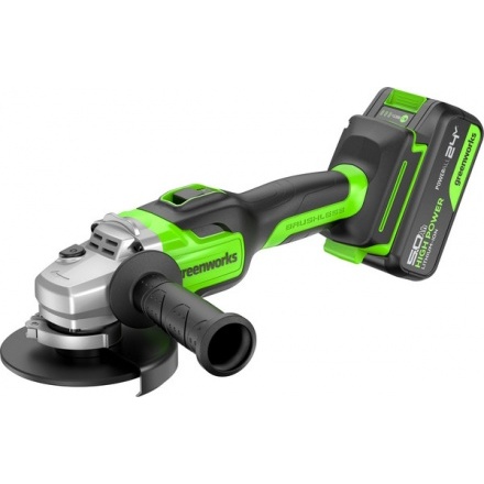Угловая шлифовальная машина Greenworks GD24AG бесщеточная 24V / 3200207CUG (с АКБ 5Ач и ЗУ) Угловая шлифовальная машина Greenworks GD24AG бесщеточная 24V / 3200207CUG (с АКБ 5Ач и ЗУ)