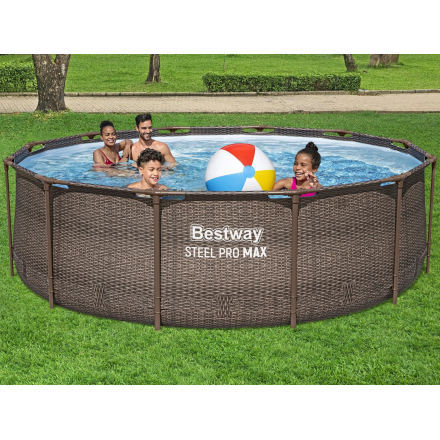 Бассейн Bestway Steel Pro MAX Ротанг 56709 (366х100) Бассейн Bestway Steel Pro MAX Ротанг 56709 (366х100)