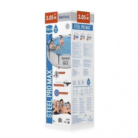 Бассейн Bestway Steel Pro Max 56406 (305х76) Бассейн Bestway Steel Pro Max 56406 (305х76)