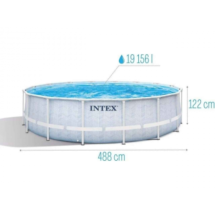 Бассейн Intex Prism Frame Chevron 26746 (488х122) Бассейн Intex Prism Frame Chevron 26746 (488х122)